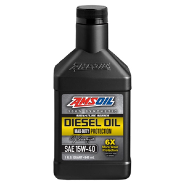Bottle of AMSOIL Signature Series Max-Duty Synthetic Diesel Oil