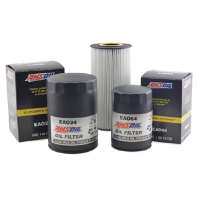 AMSOIL Ea premium oil filters in several sizes